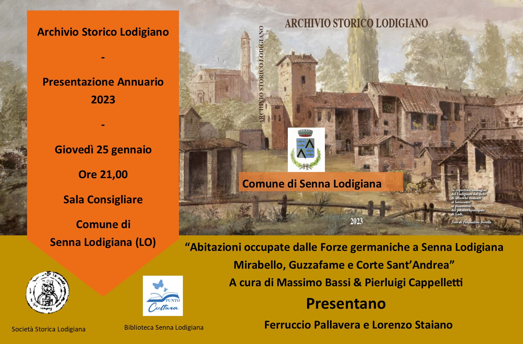 Presentazione saggio edito dall'archivio storico lodigiano 